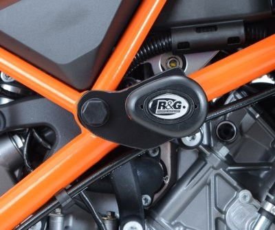 Tamponi - protezioni telaio tipo Aero - KTM 1290 Super Duke [R] '14 - '19 (kit offset togliere prot.ginocchio) - ENDURRAD