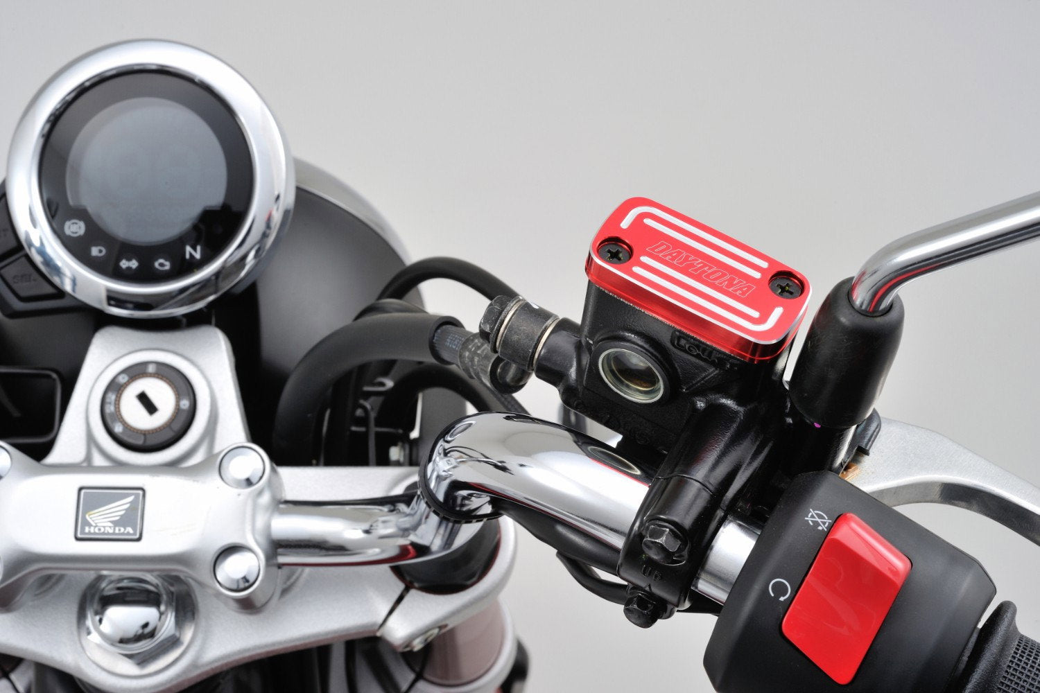 Coperchio serbatoio pompa freno / frizione, HONDA-H alluminio anodizzato