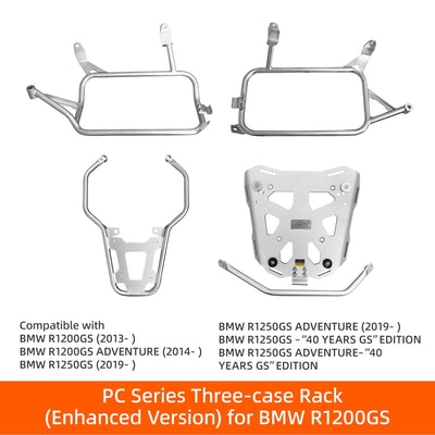 Sistema portapacchi LOBOO versione potenziata per BMW R 1200 e R 1250 GS