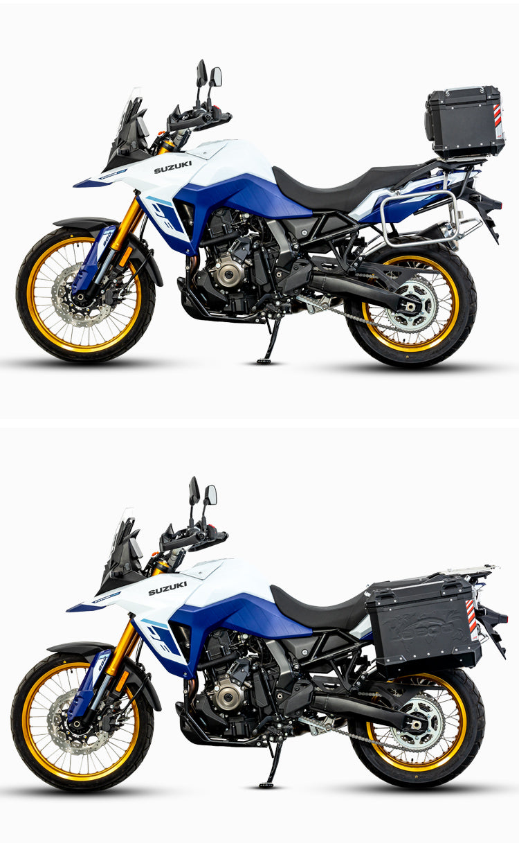 La V-Strom 800DE allestita