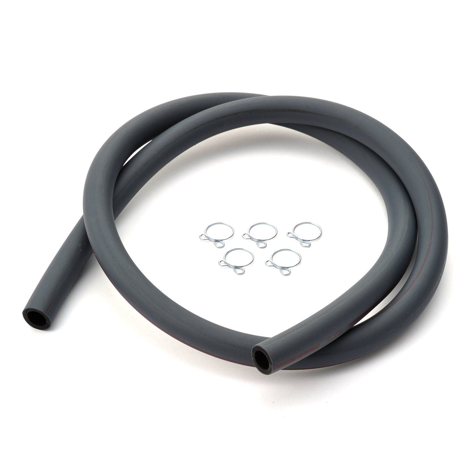 Tubo carburante a 2 strati per moto ID.10mm/OD.15mm, 1M, con 5 clips