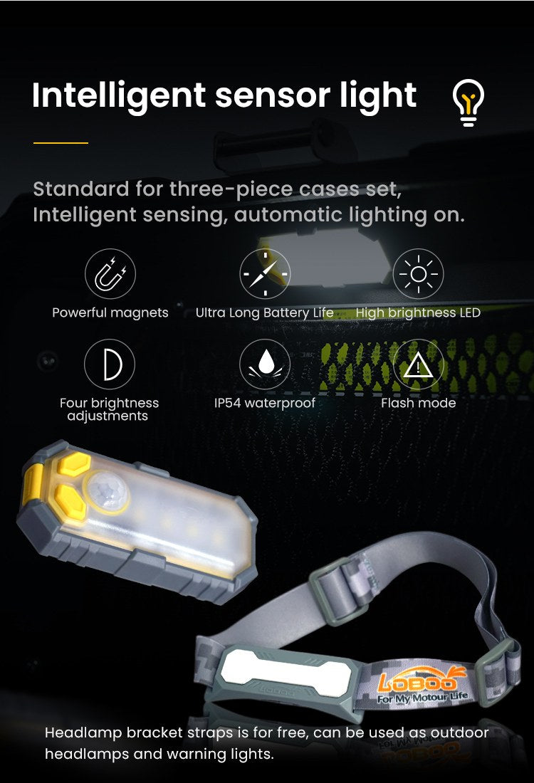 Sensor light in the lid