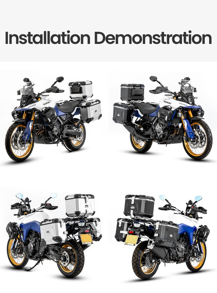 La V-Strom 800DE allestita