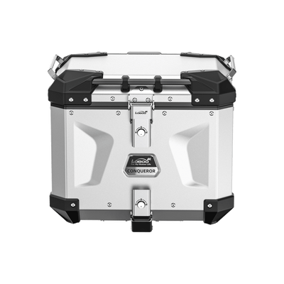 Bauletto posteriore LOBOO CONQUEROR C40T da 40 litri in alluminio argento per BMW R 1300 GS