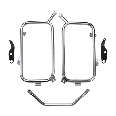 Telaio portaborse laterale LOBOO JP131B in acciaio inox per BMW R 1300 GS, con staffe di fissaggio