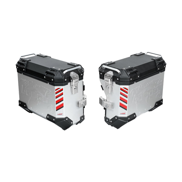 35+30 L Aluminum Pannier Kit with Racks for BMW F 900 GS from 2024 | 65 liters, keyed lock — PIKE TRACKER