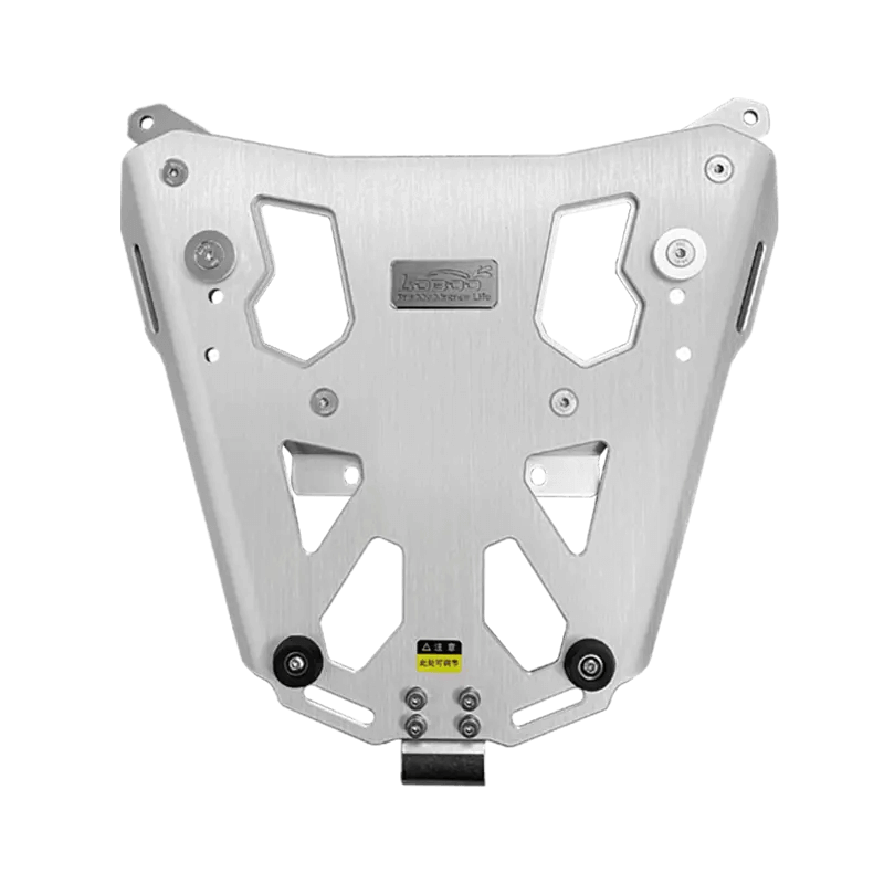 Three compatible top cases, one mounting plate