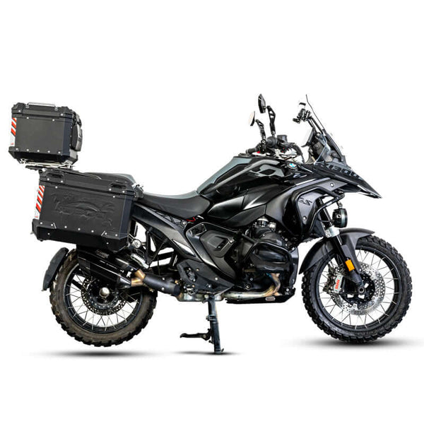 Aluminum Side Cases for BMW R 1300 GS with Racks | 37+37 or 45+45 L - PIKE TRACKER