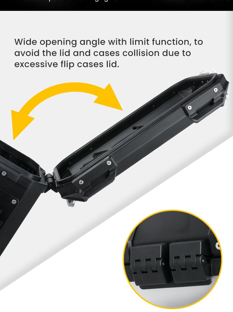 Lid with end stop latching mechanism