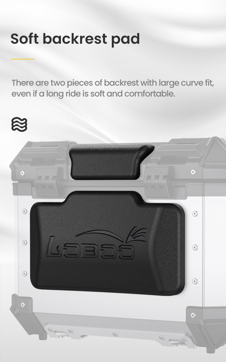The backrest for the person sitting in the back