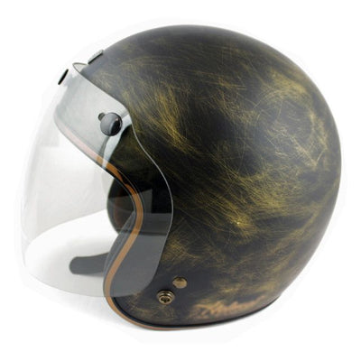 Visiera antigraffio tre bottoni (interasse regolabile) per casco JET - bottoni inclusi - ENDURRAD