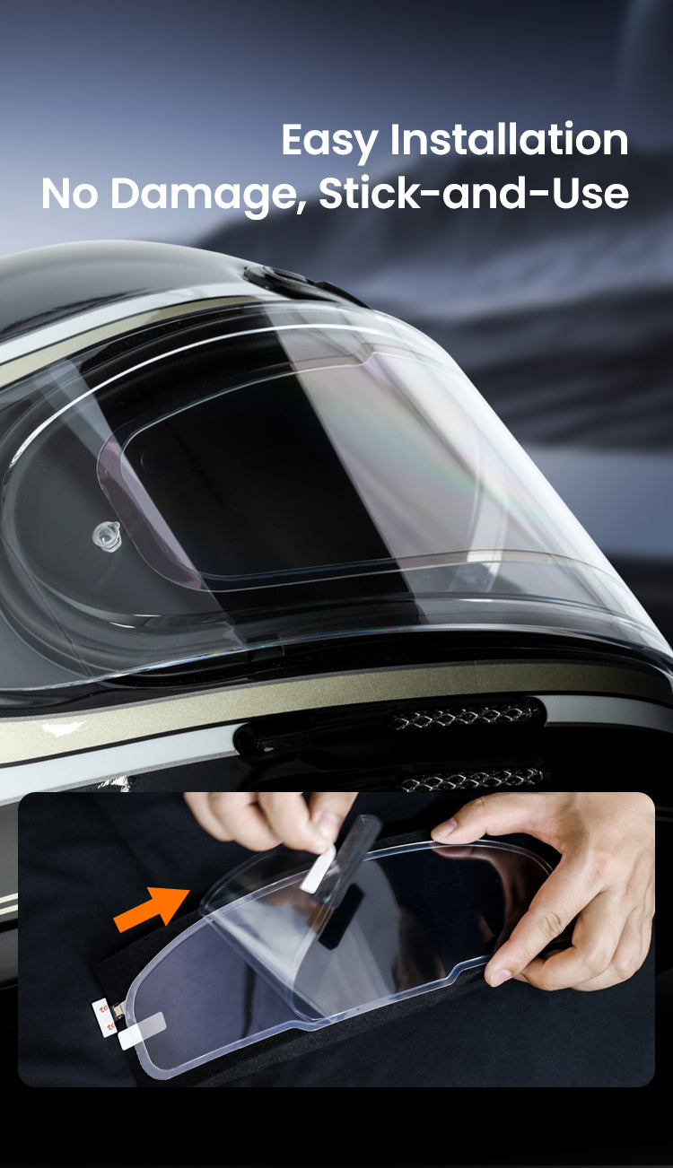 Si incolla e basta, senza modifiche al casco