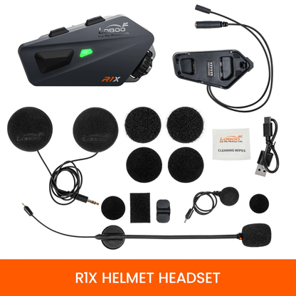 Vivavoce Casco Moto LOBOO R1X – Bluetooth 5.3 - Endurrad.com