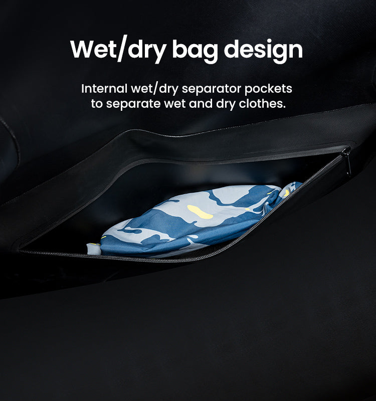 Where does the wet raincoat go?